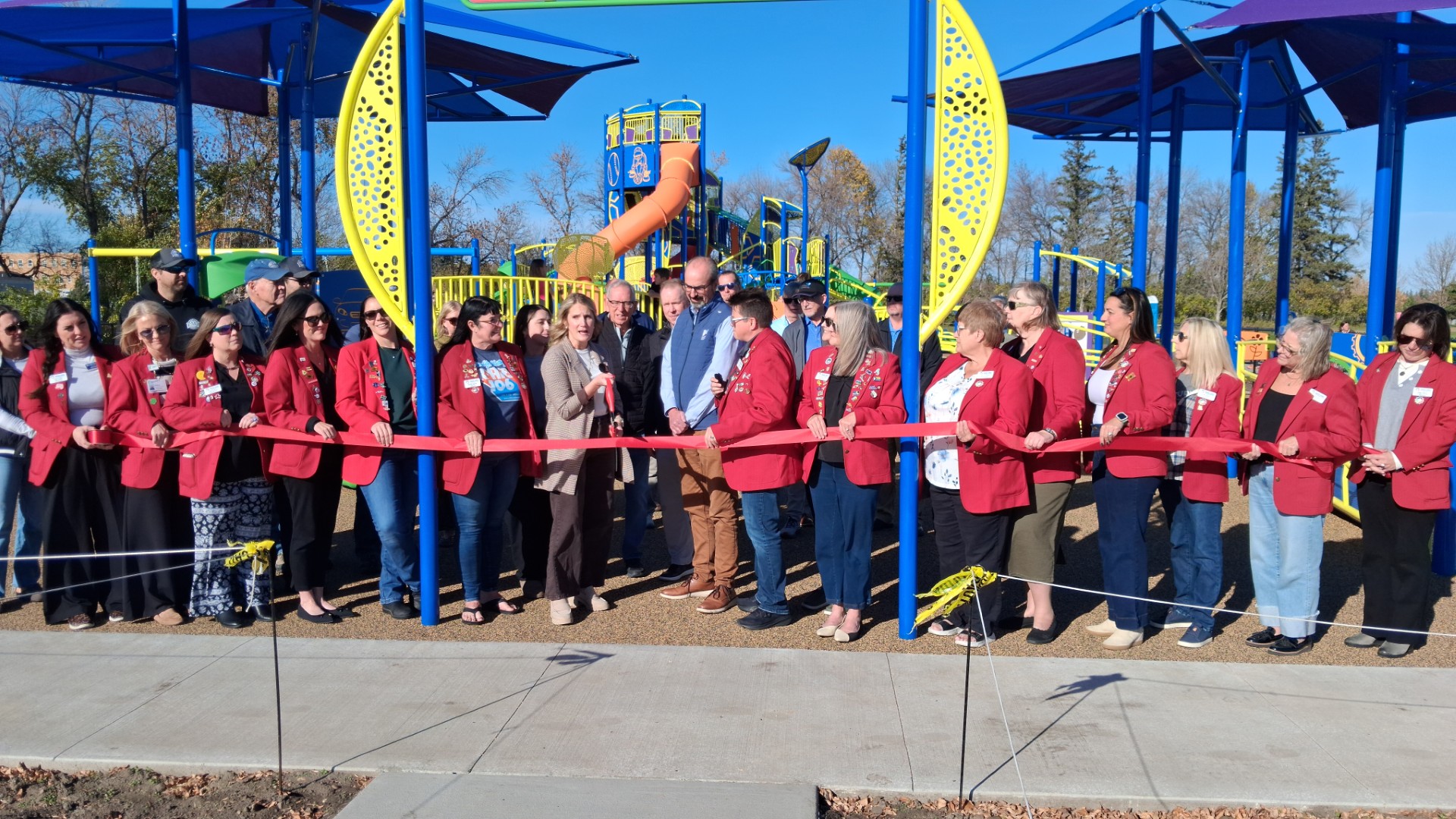 Ribbon cut for new playground